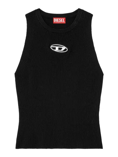 DIESEL SUÉTER CUELLO REDONDO - NEGRO