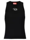 Diesel Top A Coste Con Logo Piccolo M-caddix In Black