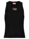 Diesel Top A Coste Con Logo Piccolo M-caddix In Black