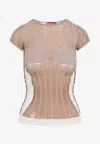 Diesel M-calai-ss Top In Nude