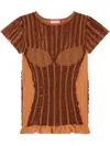 Diesel M-calai Top In Brown