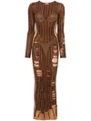 Diesel M-calimera Layered Maxi Dress In 7dg
