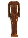 Diesel M-calimera Layered Maxi Dress