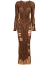 Diesel Long M-calimera Dress In Brown