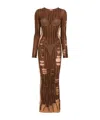 Diesel Long M-calimera Dress In Brown