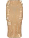 Diesel M-calina Midi Skirt In Neutrals