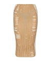 Diesel M-calina Midi Skirt In Nude
