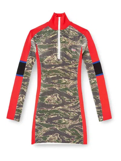 DIESEL VESTIDO CORTO - VERDE