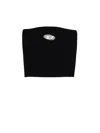 Diesel Women Black M-clarksvillex-c Bandeau Top In Black