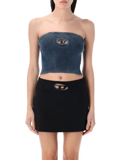 Diesel M-clarksville-c Bandeau Top In Green