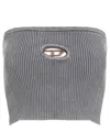 Diesel Grey Ice Grey Cotton M-clarksville-r Top In Grey