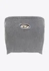 Diesel Grey Ice Grey Cotton M-clarksville-r Top In Gray
