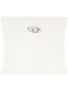 Diesel M-clarksvillex Logo Print Tube Top In Neutrals