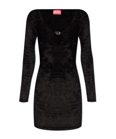 DIESEL M-COLEEN LOGO-PLAQUE DRESS