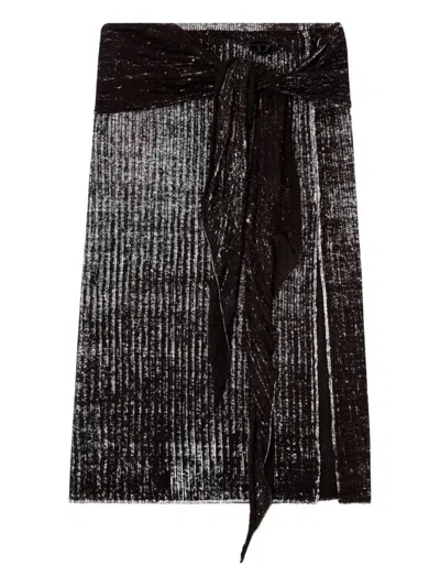 Diesel M-eganoid Midi Skirt In Black