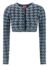 Diesel M-hella Cardigan In Blue