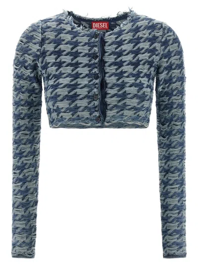 Diesel 'm-hella' Cardigan In Blue