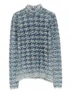 Diesel Turtleneck Sweater In Animal Print