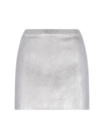 Diesel M-isi Skirt In Silver