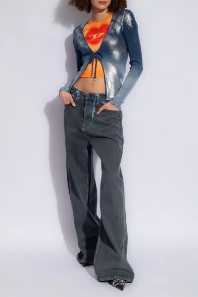 Diesel ‘m-isolde' Cardigan In Navy Blue
