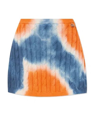 Diesel M-jami Tie-dye Miniskirt In Blue