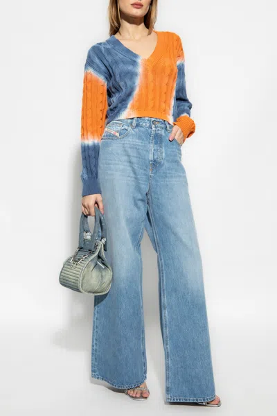 Diesel M-janel Tie-dye Jumper In Multicolour