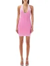 Diesel M-larisa Oval D-plaque Mini Dress In Pink