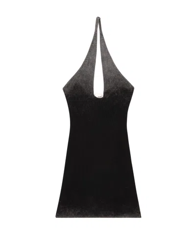 Diesel Woman Mini Dress Black Size S Cotton