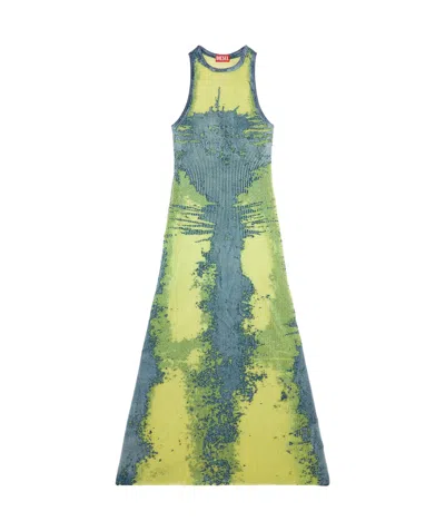 Diesel M-magias Devoré Dress In Green