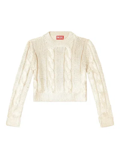 DIESEL M-MICCHA CABLE-KNIT SWEATER