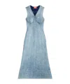 Diesel M-milong Midi Dress In Blue
