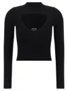 Diesel Womens 9xx M-olina Cut-out Wool Knitted Top In Black