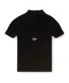 Diesel M-olive Cut-out Oval Hardware T-shirt In Black