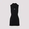Diesel Womens 9xx M-olini Short Sleeveless Wool Knitted Mini Dress In Black