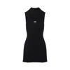 Diesel Womens 9xx M-olini Short Sleeveless Wool Knitted Mini Dress In Black