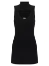 Diesel Womens 9xx M-olini Short Sleeveless Wool Knitted Mini Dress In Black