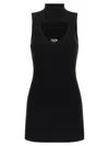 Diesel Womens 9xx M-olini Short Sleeveless Wool Knitted Mini Dress In Black
