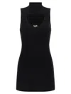 Diesel Womens 9xx M-olini Short Sleeveless Wool Knitted Mini Dress In Black