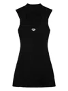 Diesel Womens 9xx M-olini Short Sleeveless Wool Knitted Mini Dress In Black
