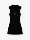 Diesel Womens 9xx M-olini Short Sleeveless Wool Knitted Mini Dress In Black