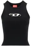 Diesel M Onerva Knitted Top With Logo Plaque