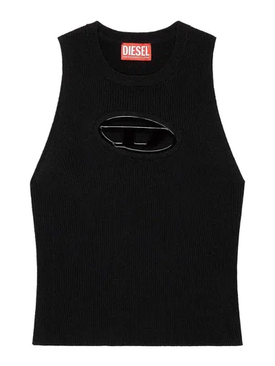 Diesel Logo Tank Top In Black