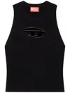 Diesel M Onerva Knitted Top With Logo Plaque In 9xxa