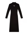 Diesel Ribbed Knit Bodycon Mini Dress With Cut-out Details In Black
