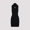 Diesel Womens 9xx M-olini Short Sleeveless Wool Knitted Mini Dress In Black