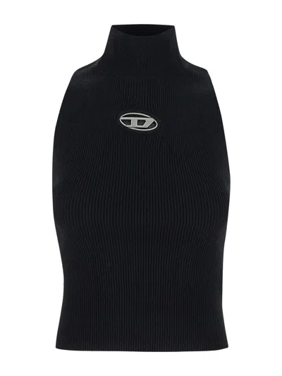 DIESEL M-ONERVAX RIBBED-KNIT TURTLENECK TOP