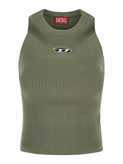 DIESEL M-ONERVAX RIBBED-KNIT TURTLENECK TOP