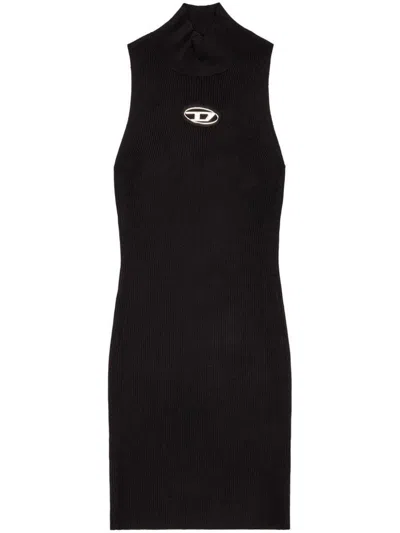 DIESEL DIESEL M-ONERVAX SHORT TURTLENECK DRESS IN RIBBED KNIT