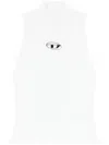 Diesel Women M-onervax Stand-up Collar Top In White
