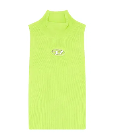DIESEL DIESEL M-ONERVAX-TOP LOGO PLAQUE RIBBED TOP